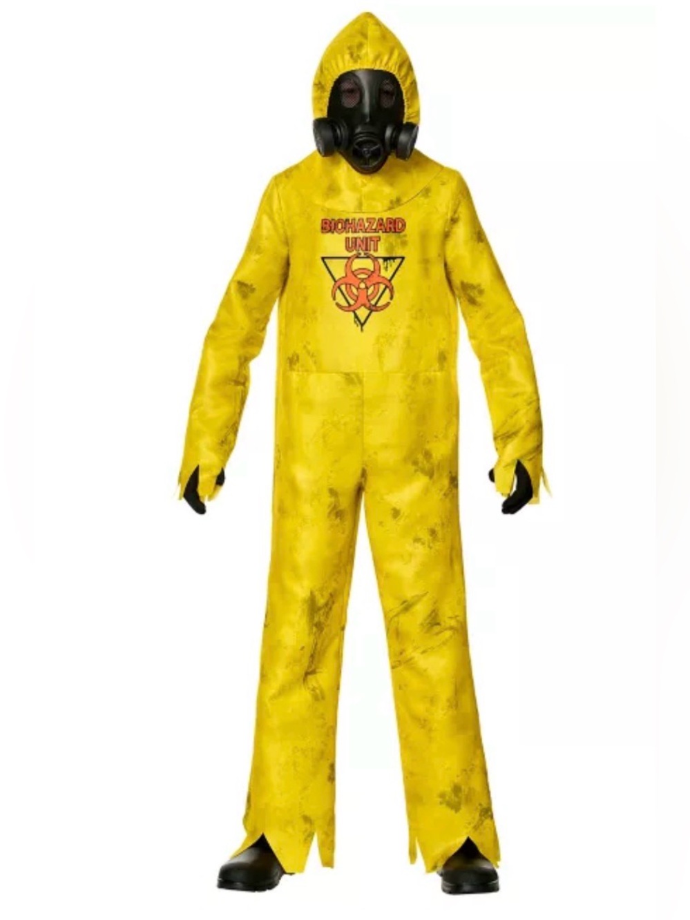 Spirit Halloween Kids Hazmat Hazard Zombie Costume Sz M (8-10)